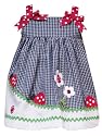 Rare Edition Girls 2-6x Seersucker Ladybug Dress