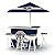 Best of Times Patio Bar and Tailgating Center Deluxe Package- Classic Tan