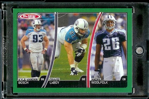 2007 Topps Total # 7 Kyle Vanden Bosch / Travis LaBoy / Andre Woolfolk - Tennessee Titans - Football Card