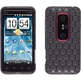 Wireless Solutions Dura-Gel Honeycomb Case for HTC EVO 3D - 1 Pack - Retail Packaging - Smoke