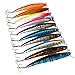 Yogayet Jointed Minnow Fishing Lures Hooks Hard Lure Bass Trout Baits Kit Crankbait Swimbait Set for Saltwater