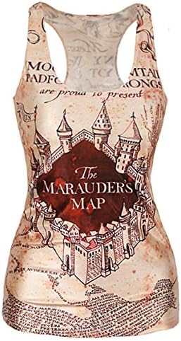 Women HBB Marauders Map Small Size Tank Top