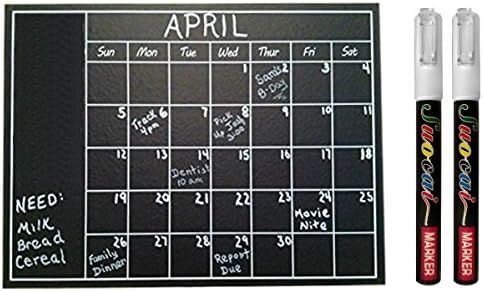 Chalkboard Calendar Wall Decal with BONUS (2) Liquid Chalk Markers