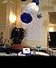 HEARTFEEL 8pcs Big Size Navy Blue Tissue Paper Pom-poms 14inch 12inch Paper Flower Ball Hanging Pom for Wedding Party Outdoor Decoration Wedding Nursery Decorations Bridal Shower Party Room Decor