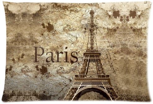 Denise Love Paris Eiffel Tower Art-2,decor pillows 20x30inch (Two sides)