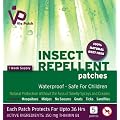 Vie Patch Insect Repellent - 100% Natural Protection, Safe for Children, Waterproof. 5 Patches - 1 Week Supply