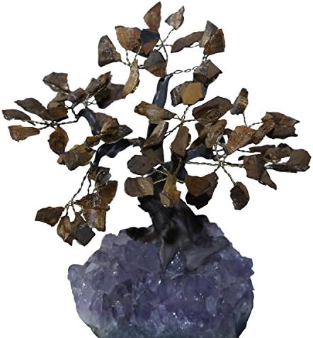 Tigers Eye Gemstone Tree - S - 3"H