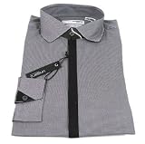 Mens Ungaro Black Barrel Cuff Dress Shirt - Size 15 32/33