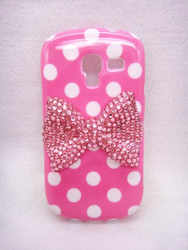Pink Bow Cute Lovely 3D Bling Special Party Dot Pattern Case Cover For Samsung Galaxy Exhibit T599 (T-Mobile) Pink Bow Cute Lovely 3D Bling Special Party Dot Pattern Case Cover For Samsung Galaxy Exhibit T599 (T-Mobile)