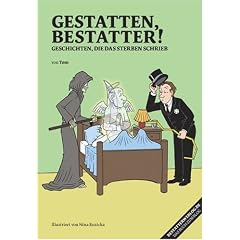Das Titel zeigt ein Bett, aus dem eine Seele aufsteigt. Links vom Bett steht ein Sensenmann, rechts davon steht ein Bestatter im Anzug, der seinen Hut zieht.