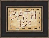 Bath-Ten Cents-Bath-Stitching-Framed Art Print