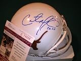 COLT MCCOY SIGNED AUTOGRAPHED MINI HELMET TEXAS LONGHORNS COA JSA