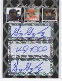 2006 Just Minors Triple Signatures 213 Kyle Drabek Gio Gonzalez / Michael Bourn - Philadelphia Phillies (Pre - Rookie - Autographed - Serial #D To 3 - Baseball Cards)