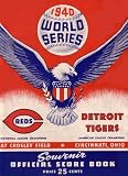 Baseball World Series poster 1940 Detroit Tigers vs Cincinnati Reds