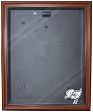NFL Tampa Bay Buccaneers Cabinet Style Jersey Display - Brown with Museum Quality UV Upgrade