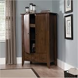Sauder Shoal Creek Armoire in Jamocha Wood