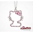 Sanrio Hello Kitty Die-cut Crystal Diamante Necklace