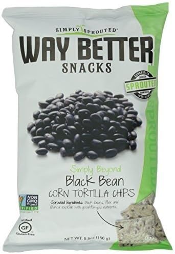 Way Better Snacks Tortilla Chips Beyond Black Bean 5.5 oz. (Pack of 12) ( Value Bulk Multi-pack)