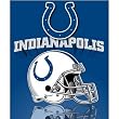 Indianapolis Colts Light Weight Fleece NFL Blanket (Grid Iron) (50x60")"