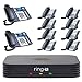 Ring-U Hello Hub Small Business PBX Phone System and Service VOIP Mega Bundle (Hello Hub + 8 Standard Atcom A20W Handsets + 2 Atcom A68W Operator Handsets)