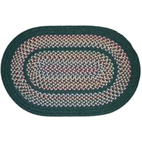 Tapestry Hunter Green 10' Round Braided Rug - Rhody Rug - TA-2210RDHG