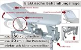 11937 Elektrische Therapieliege Ruheraumliege Massageliege Behandlungsliege in wei�