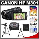 Buy Canon Vixia HF M301 Flash Memory Full 1080 HD Digital Video Camcorder with 16GB... by Canon