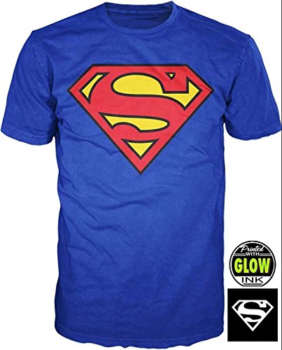 Superman Glow in the Dark Logo Men's T-shirt