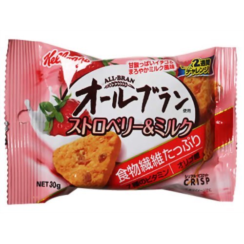 ケロッグ オールブランクリスプ ストロベリー&ミルク 30g
