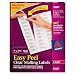 Avery 5660 Easy Peel Clear Mailing Labels for Laser Printers, 1 x 2 5/8, 30-up, Box of 1500