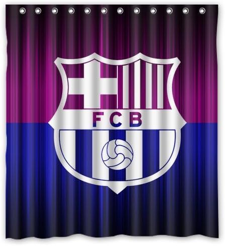 Bathroom Curtain FCB Logo Waterproof Custom Shower Curtain 66"*72"