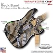 Camouflage Brown WraptorSkinz Skin fits Rock Band Stratocaster Guitar for Nintendo Wii, XBOX 360, PS2 & PS3 (GUITAR NOT INCLUDED)