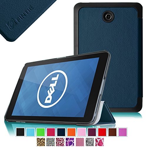 Fintie Dell Venue 7 Slim Shell Case - Ultra Slim Lightweight Stand Cover For Dell Venue 7 (2013) / New Venue 7 3000 Series (2014) 7-Inch Android Tablet, Navy