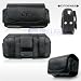Black Leather Horizontal Extendable Cover Pouch Belt Clip for Samsung Rugby A837, Highnote M630, Glyde U940, Nokia 5610 XpressMusic, Motorola Rapture VU30, Adventure V750, W755, Z6w, LG Chocolate 3 VX-8560 VX8560, Decoy VX-8610 VX8610, BlackBerry Pearl Flip 8220, Sony Ericsson W760, W350, Sanyo PRO-200