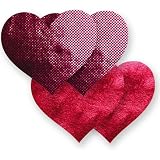 Bristols 6 - nippies coeurs rasberry dazzle - Lot de 2 paires de cache-tétons
