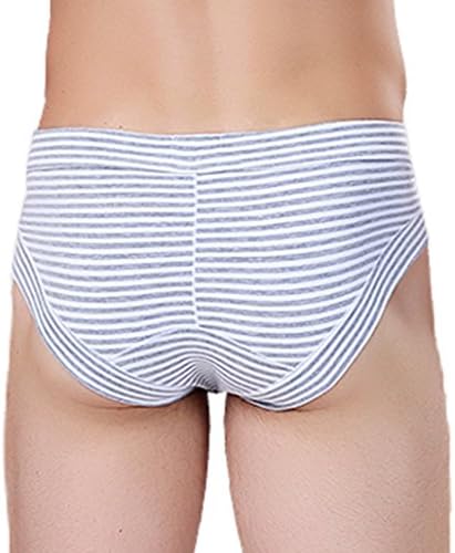 Men's Sexy Fashion Male Fitted Stripe U Convex Triangle Pants Underwear Brief