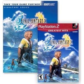 Final Fantasy X 10 & Official Strategy Guide Book Playstation 2 Combo