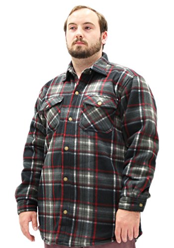 Woodland Supply Co. Mens' Thermal Lined Plaid Outerwear Shirt Jacket