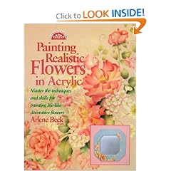 Painting Realistic Flowers in Acrylic (Decorative Painting)