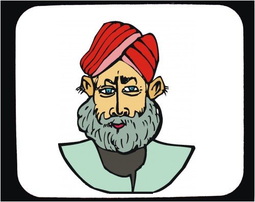 Mouse Pad with man, Sikh, India