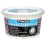 Pure Fun Organic Candy Floss, Licorice, 1.5-Liter Tub (Pack of 3)