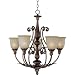 La Salle Honey Auburn Chandelier Maxim (16005MCHA)
