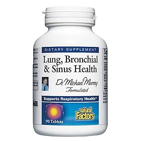 Click here to buy Natural Factors Lung, Bronchial and Sinus Health Tablets, 90-Count by Natural Factors.