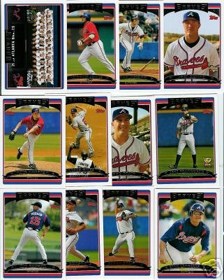 2006 Topps Series 2 ATLANTA BRAVES baseball cards team set