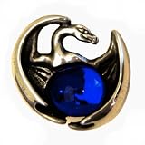 Protector Dragon Pin with Blue Swarovski Crystal