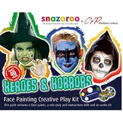Snazaroo Heroes and Horrors Face Painting Kit with DVD