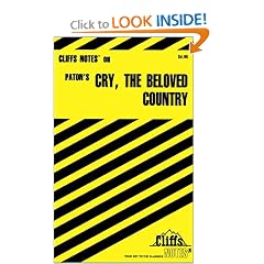 Paton's Cry, the Beloved Country (Cliffs Notes)