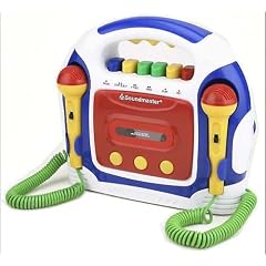 Soundmaster KR 4 Tragbarer Kinder-Kassettenrekorder mit 2 Mikrofonen