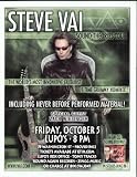  : Steve Vai Concert Flyer Providence Lupos