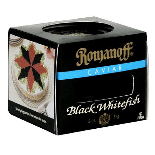 Romanoff White Fish Cavier Dom, 2-Ounce Jars (Pack of 4) by Romanoff